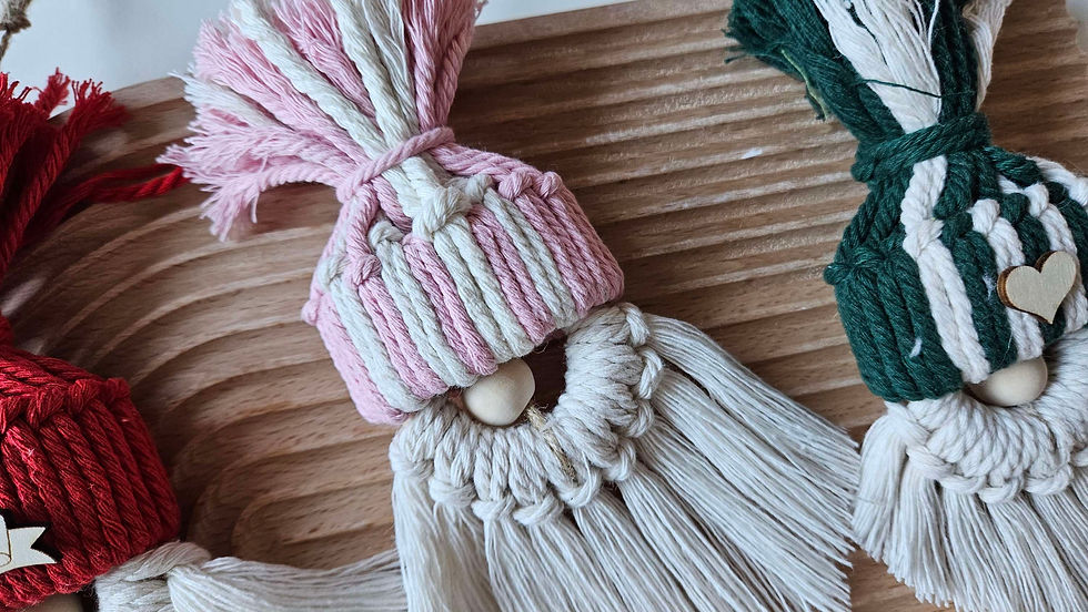 Thumbnail: Macrame Gnome Ornament
