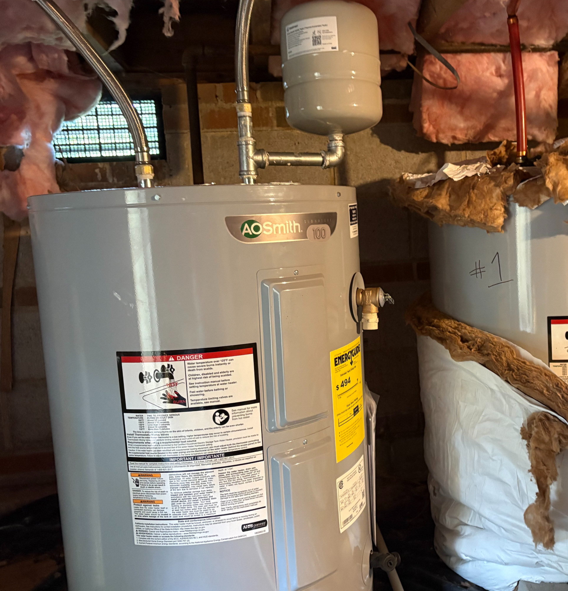 Plumbing repair and installation work