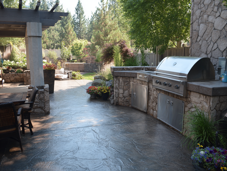 cleaning concrete patio