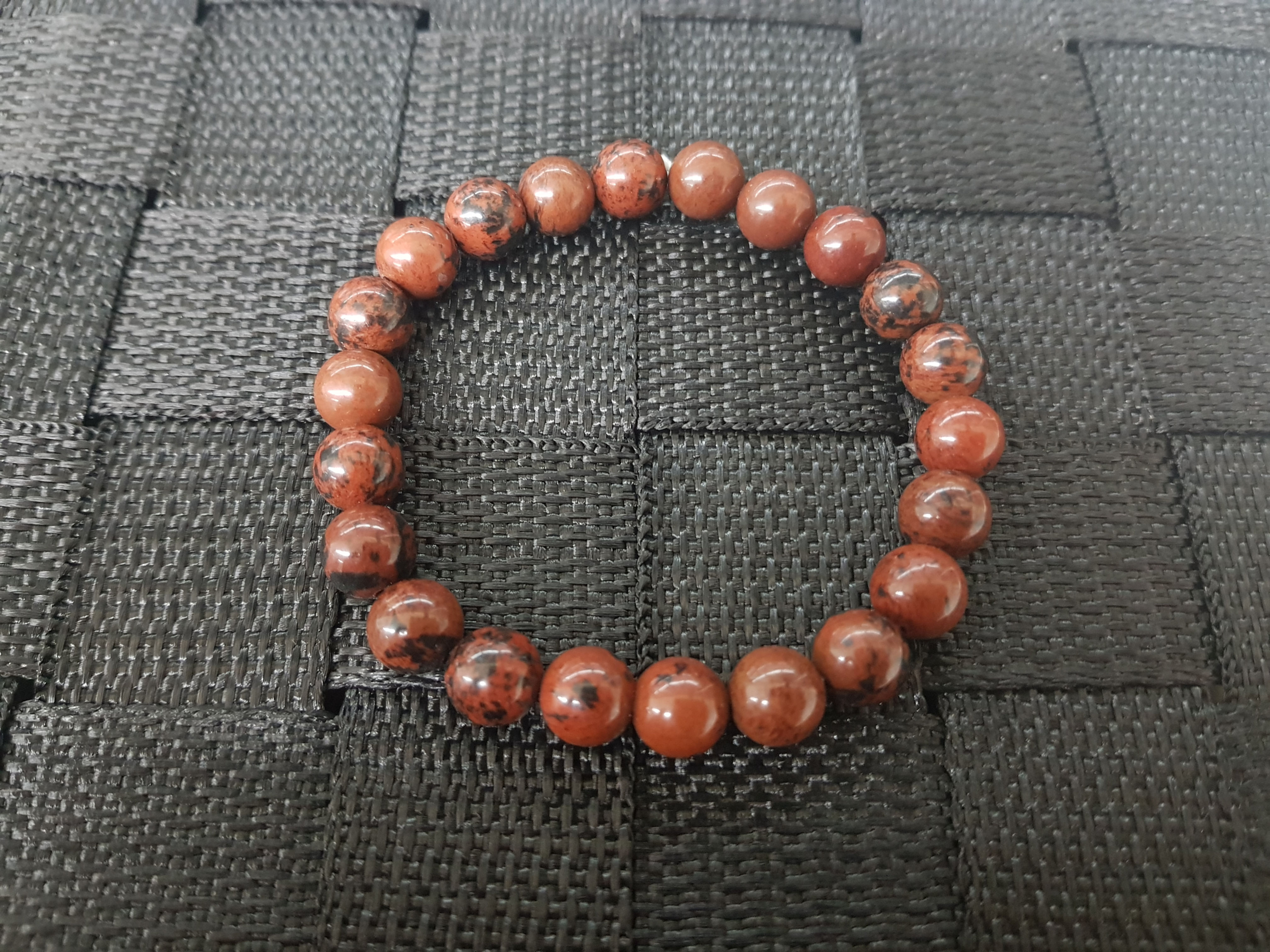 Obsidienne Acajou - Perles de 8mm