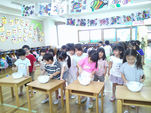 青組 感触遊び