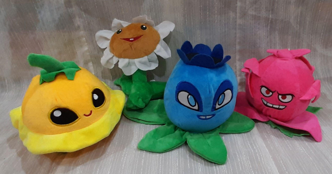 Peluches plantas vs zombies
