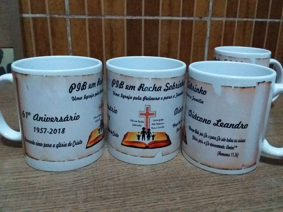 Canecas em Porcelana Personalizadas