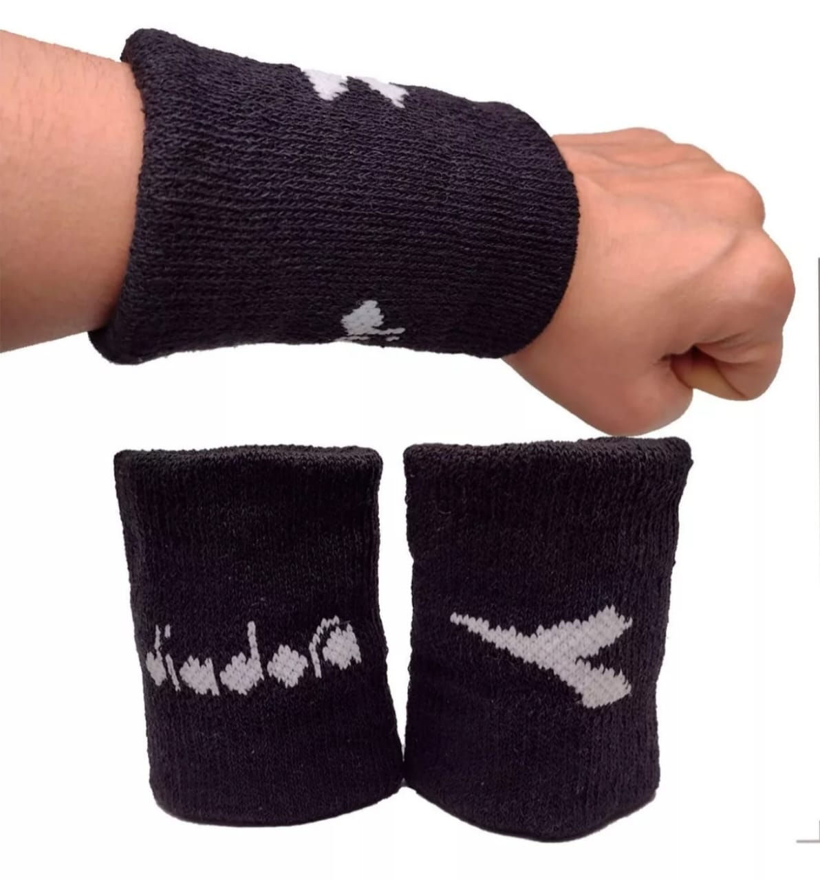 Muñequeras Diadora De Algodón 5/10cm