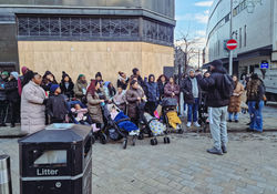 Outreaching in Leeds Town centre