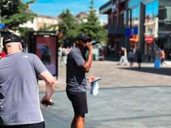 Outreaching in Leeds Town centre