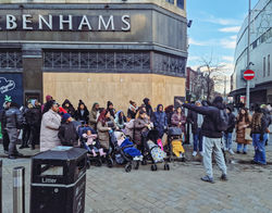 Outreaching in Leeds Town centre