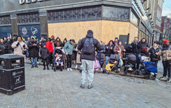 Outreaching in Leeds Town centre