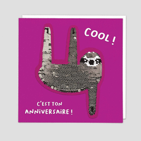 Cartes sequin Anniversaire