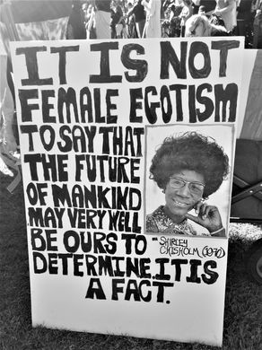 2 -Shirley Chisolm Banner Quote - B&W