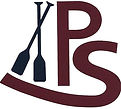 Brand Image for Packsack Canoe Trips. PS letters with canoe paddles crossed