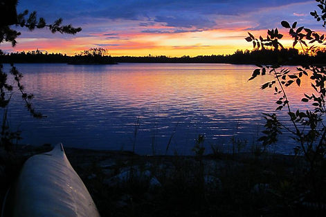 BWCA sunset, Canoe Ely Minnesota