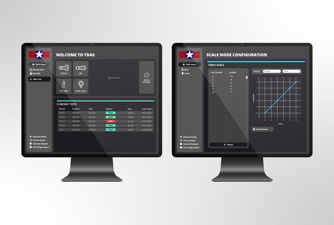 Computer monitor running a data acquisition system