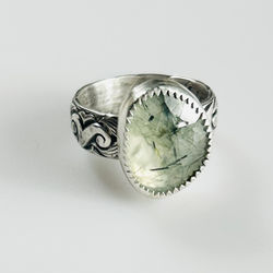 Rutilated Prehnite SHG