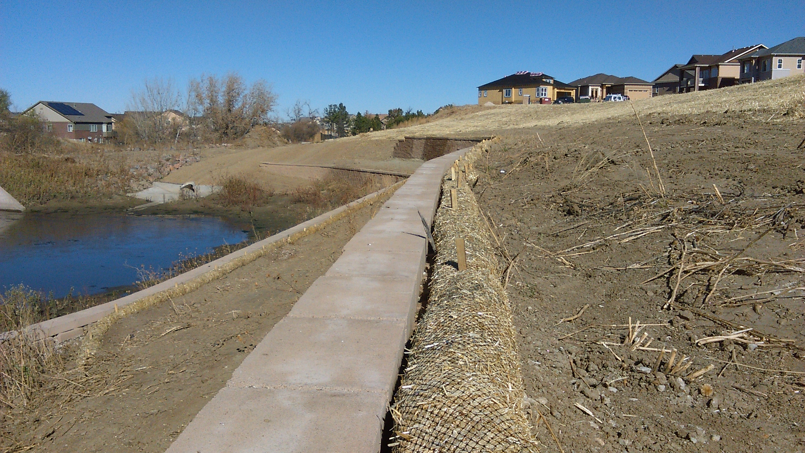 Erosion Control. Seeding Mulching. Landscaping.