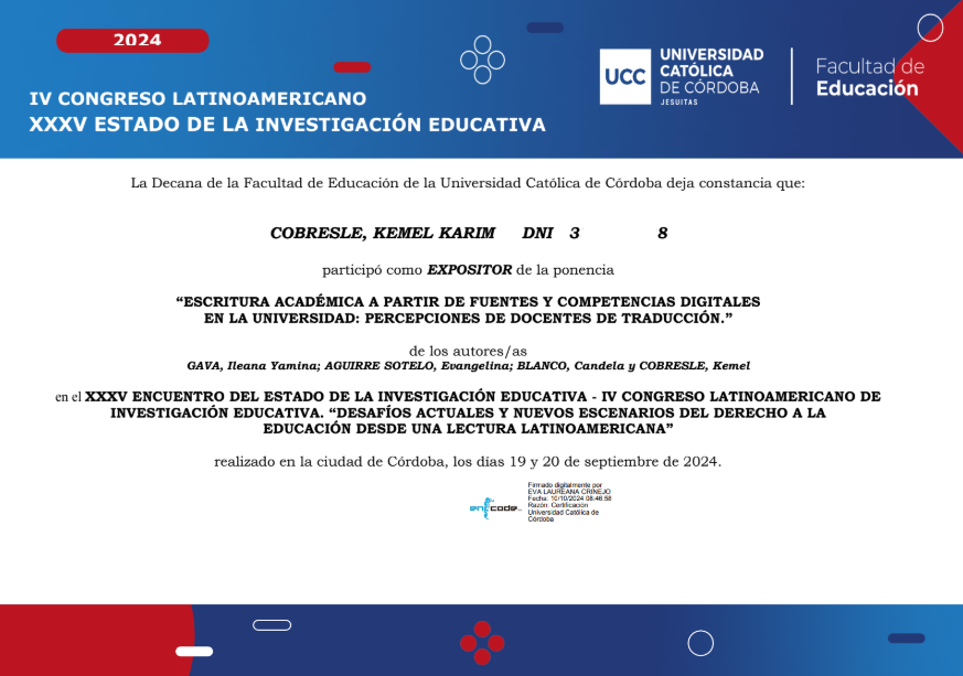 Speaker Certificate