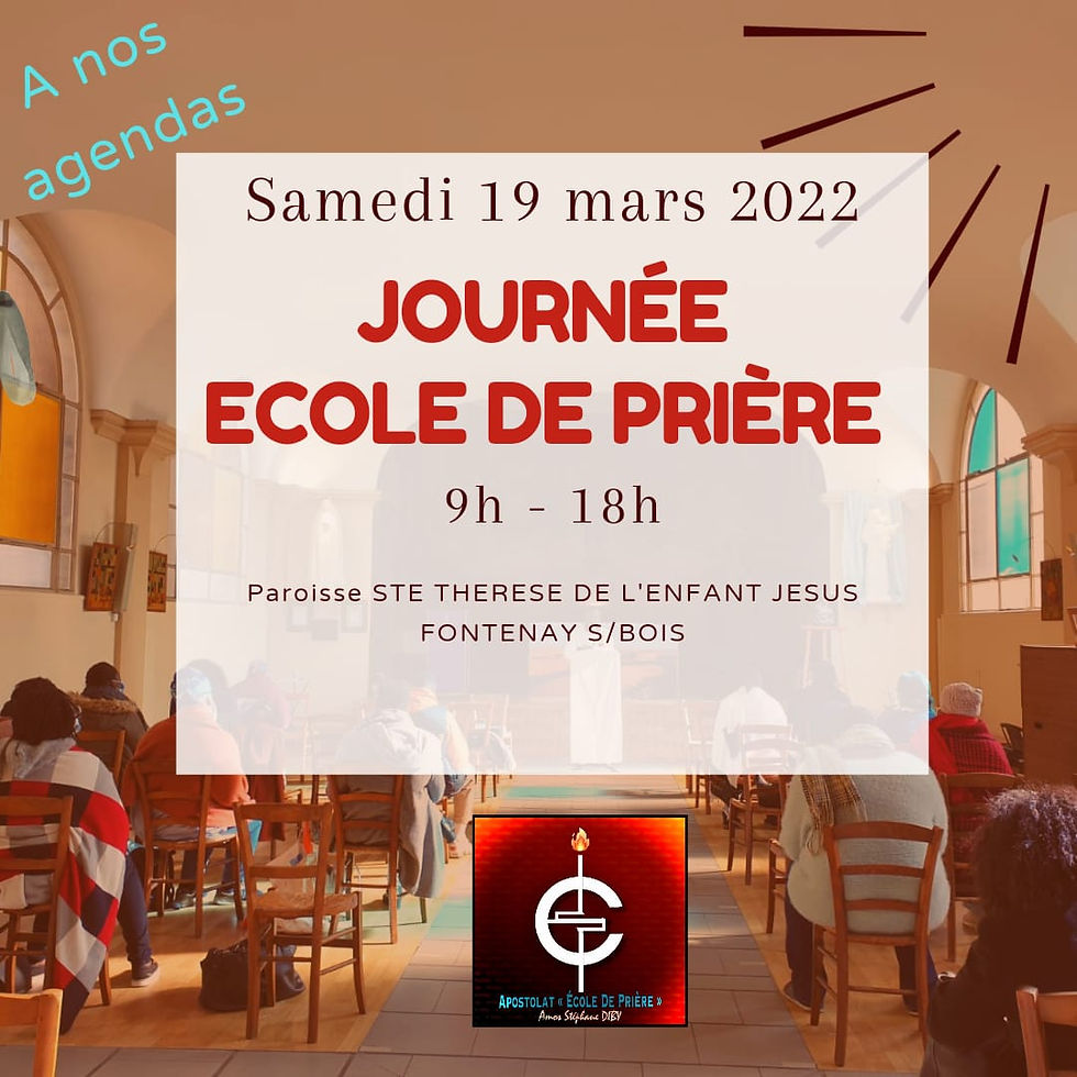 JOURNEE ECOLE DE PRIERE (FRANCE)