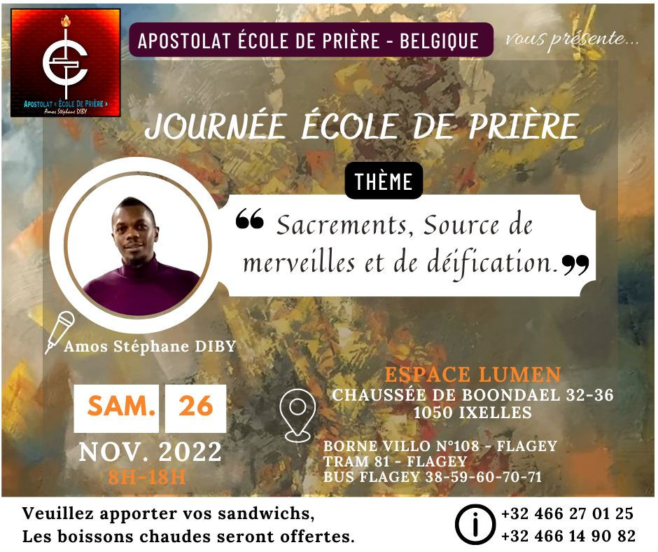 JOURNEE ECOLE DE PRIERE ( Belgique)