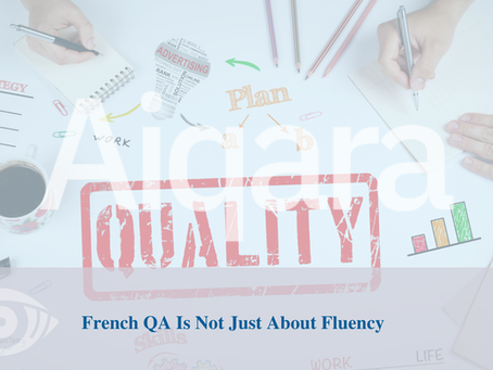 French QA Is Not Just About Fluency 