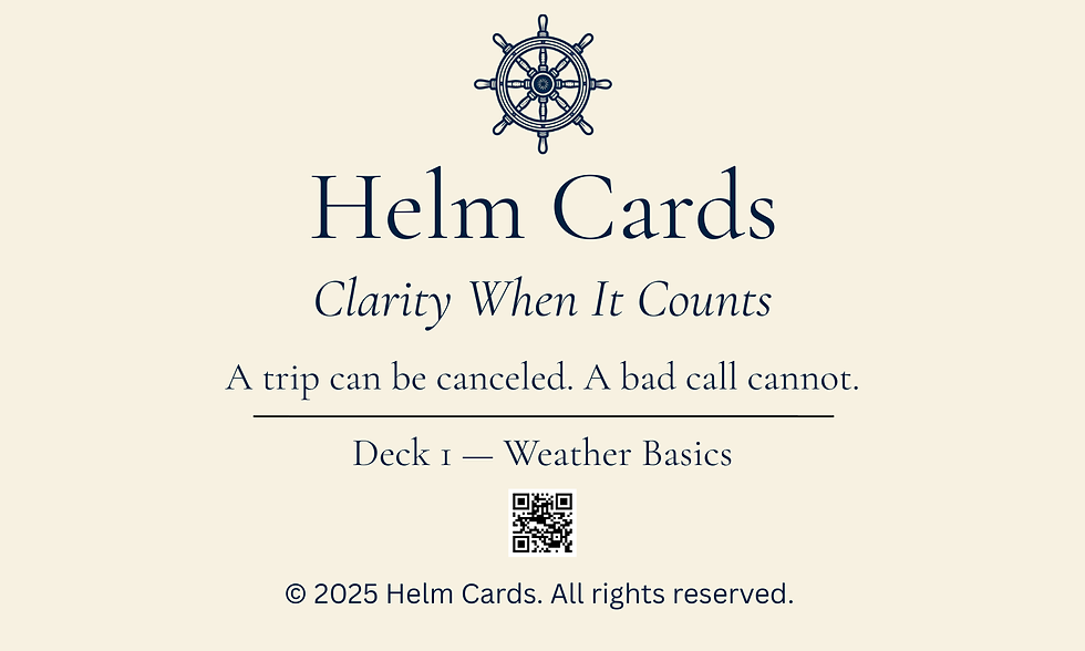 Miniatura: Cartas de Helm — Baraja 1: Fundamentos del clima