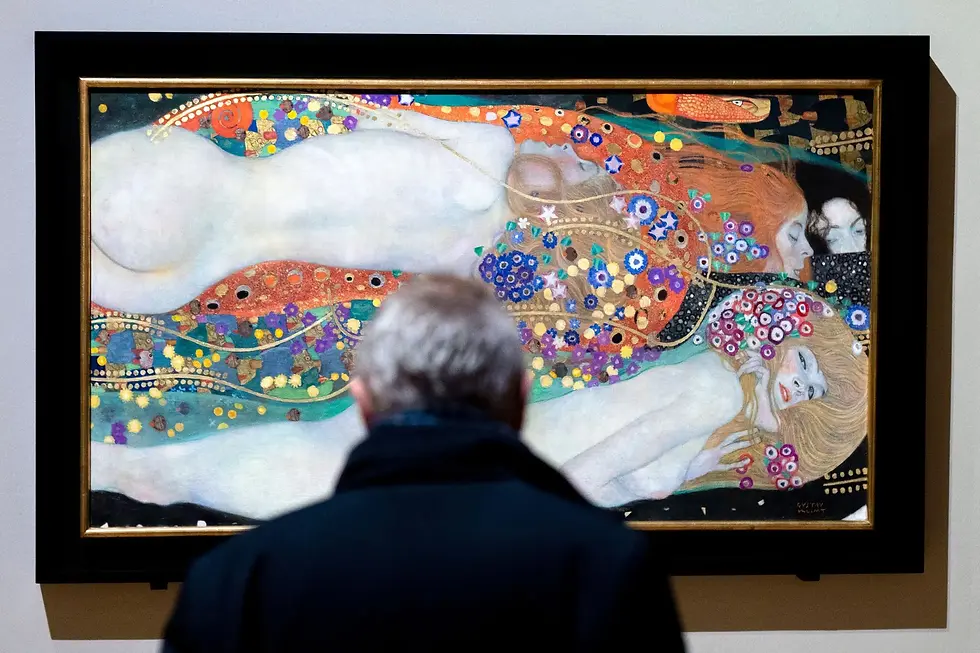 Gustav Klimt, “Water Serpents II,” one of four artworks the trial focused on.Credit...Joe Klamar/Agence France-Presse — Getty Images