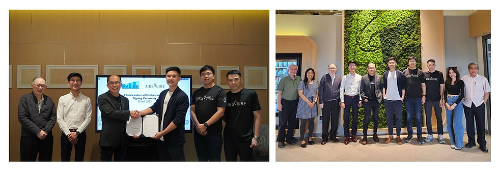PM Link and Airsquire's photos after signing MoU
