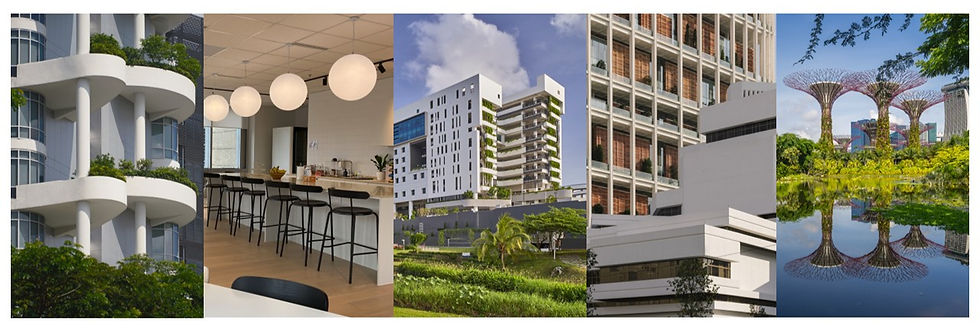 Image of Ng Teng Fong General Hospital, H&M-owned COS office, Eunoia Junior College, State Courts and Family Justice Court, and Gardens by the Bay