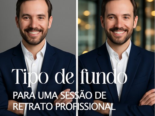 tipo de fundo para sessão retrato profissional