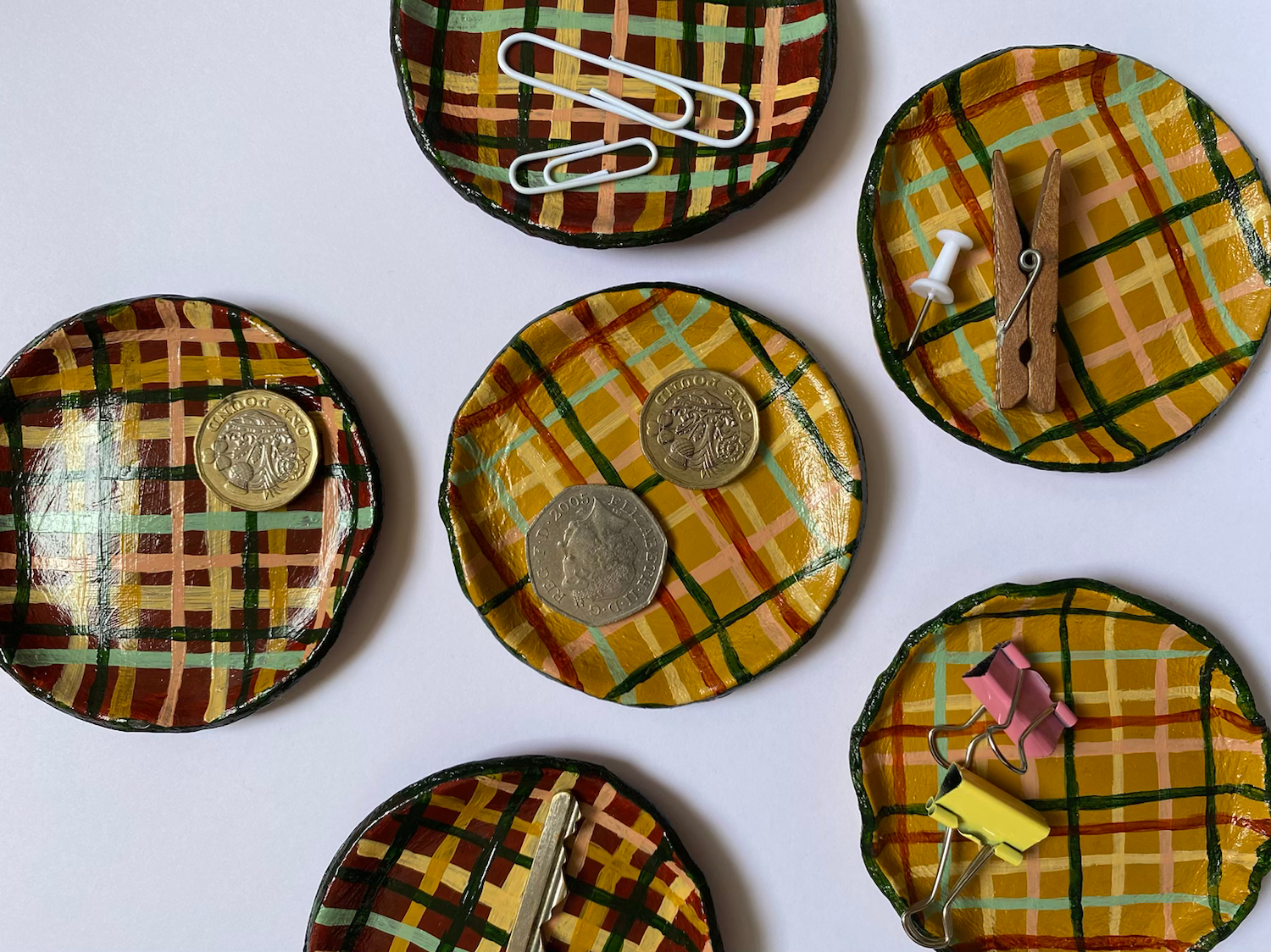 Handmade Hand Painted Trinket Dish