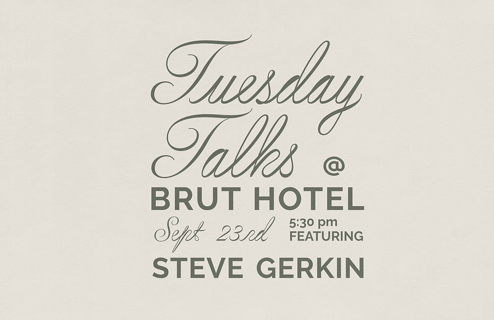 TUESDAY TALKS