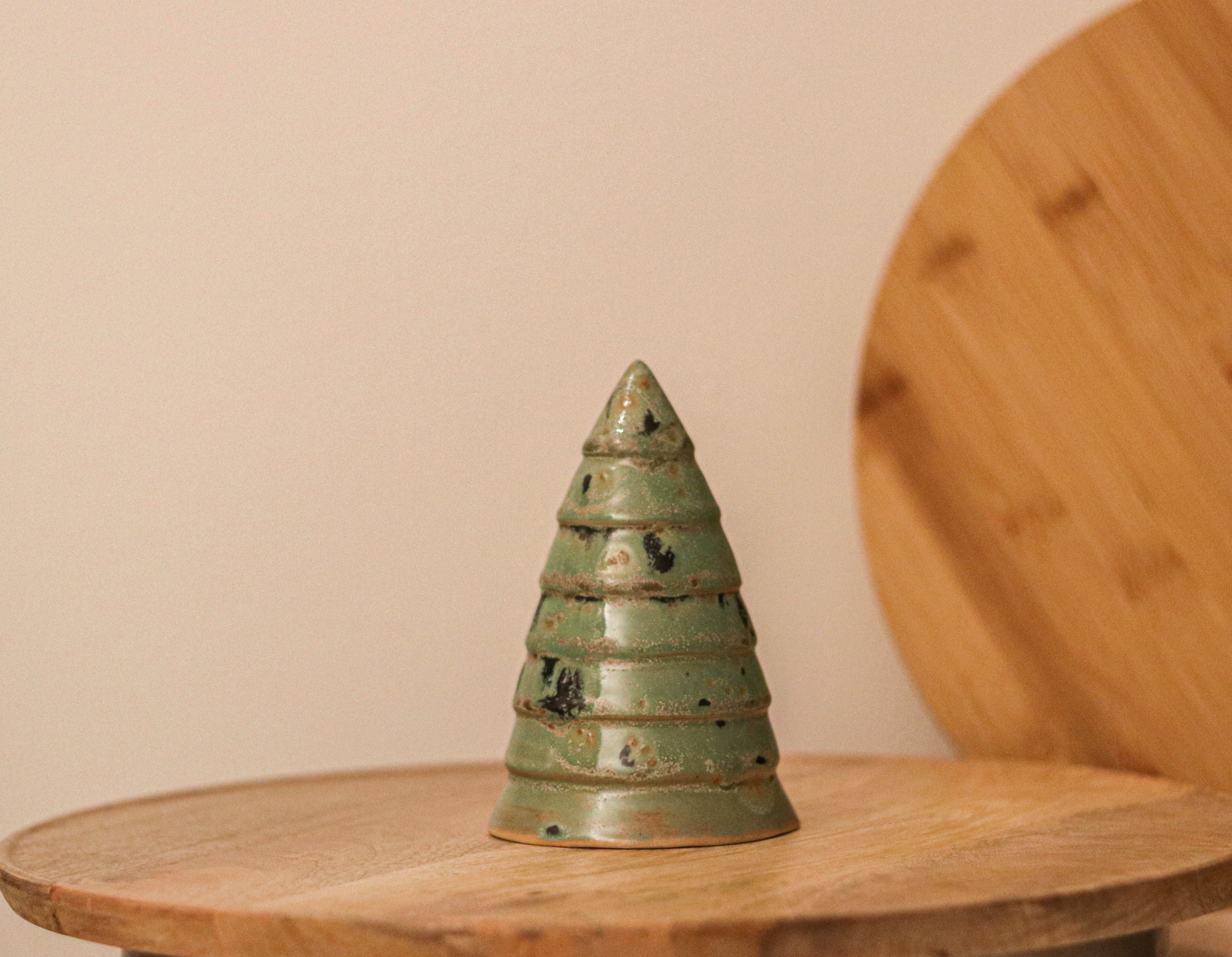 Pine Tree Decor #3 - Green with crystals