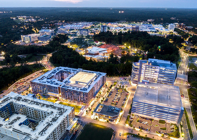 Commercial real estate development and market demand in suburban areas