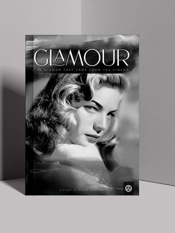Revista GLAMOUR, Lauren Bacall. "THE GLAMOUR THAT CAME FROM THE CINEMA".