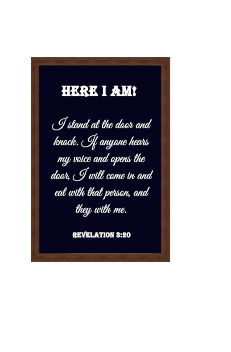 Thumbnail: Revelation 3:20 HERE I AM...