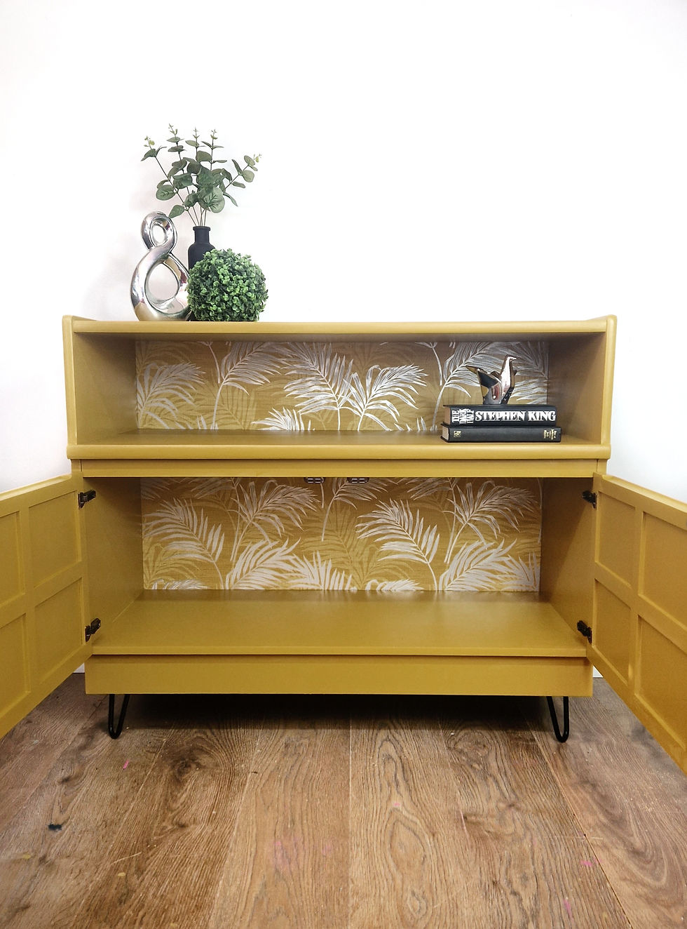 Thumbnail: Mustard yellow sideboard 