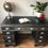 Thumbnail: industrial style twin pedestal desk