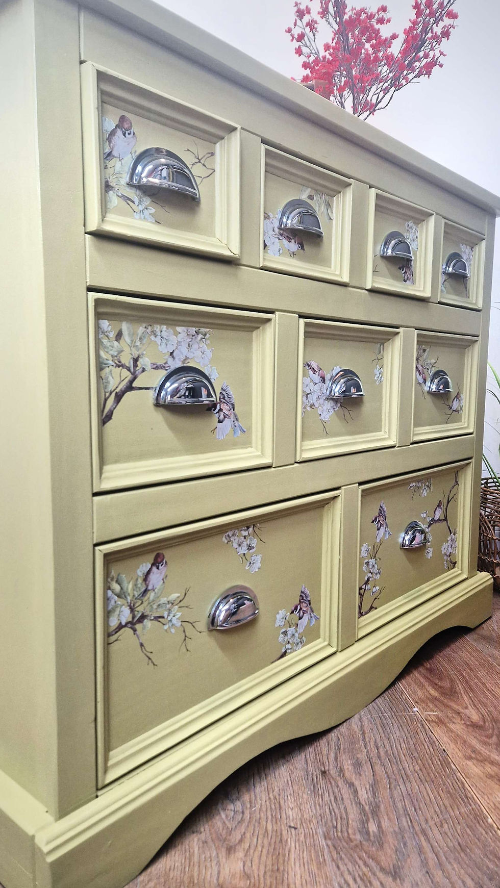 Thumbnail: green blossom flight merchants chest of drawers 