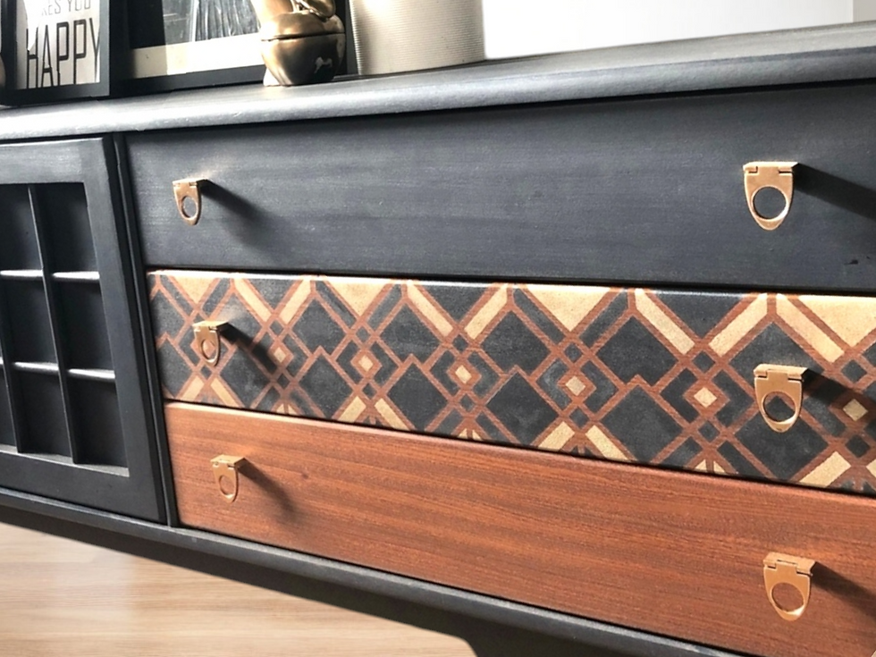 Thumbnail: Navy blue younger sideboard 