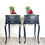 Thumbnail: french navy bedside tables/ french bedside cabinets/blue bedside cabinets/ bedroom storage/ end tables/handpainted furniture/