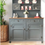 Thumbnail: Grey farmhouse welsh dresser
