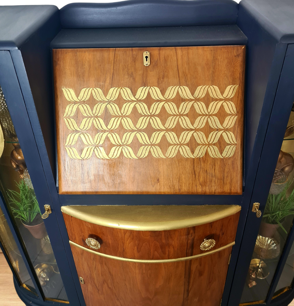 Thumbnail: art deco drinks display cabinet 