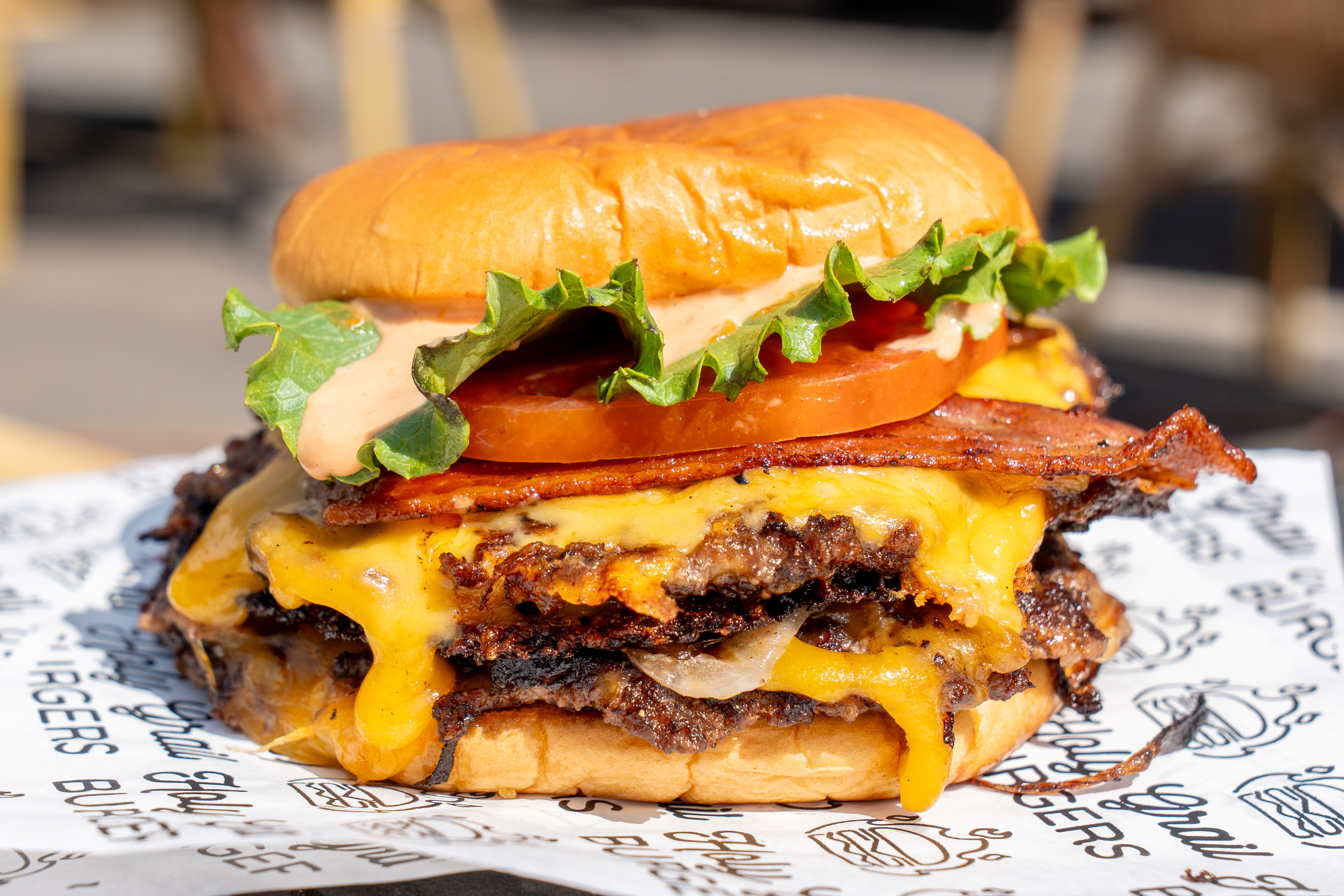 The Original smash burger from Holy Grail Burgers, Hackensack NJ