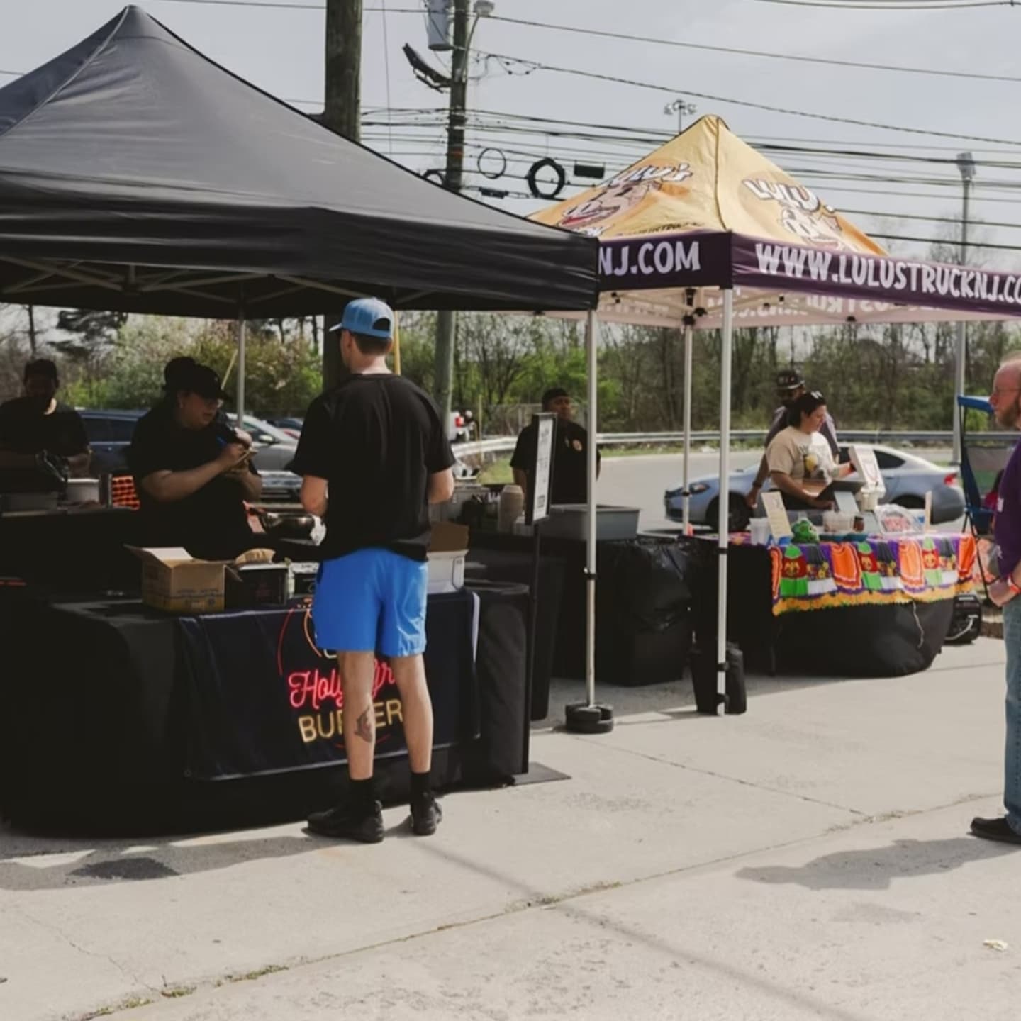 Holy Grail Burgers at a New Jersey food event
