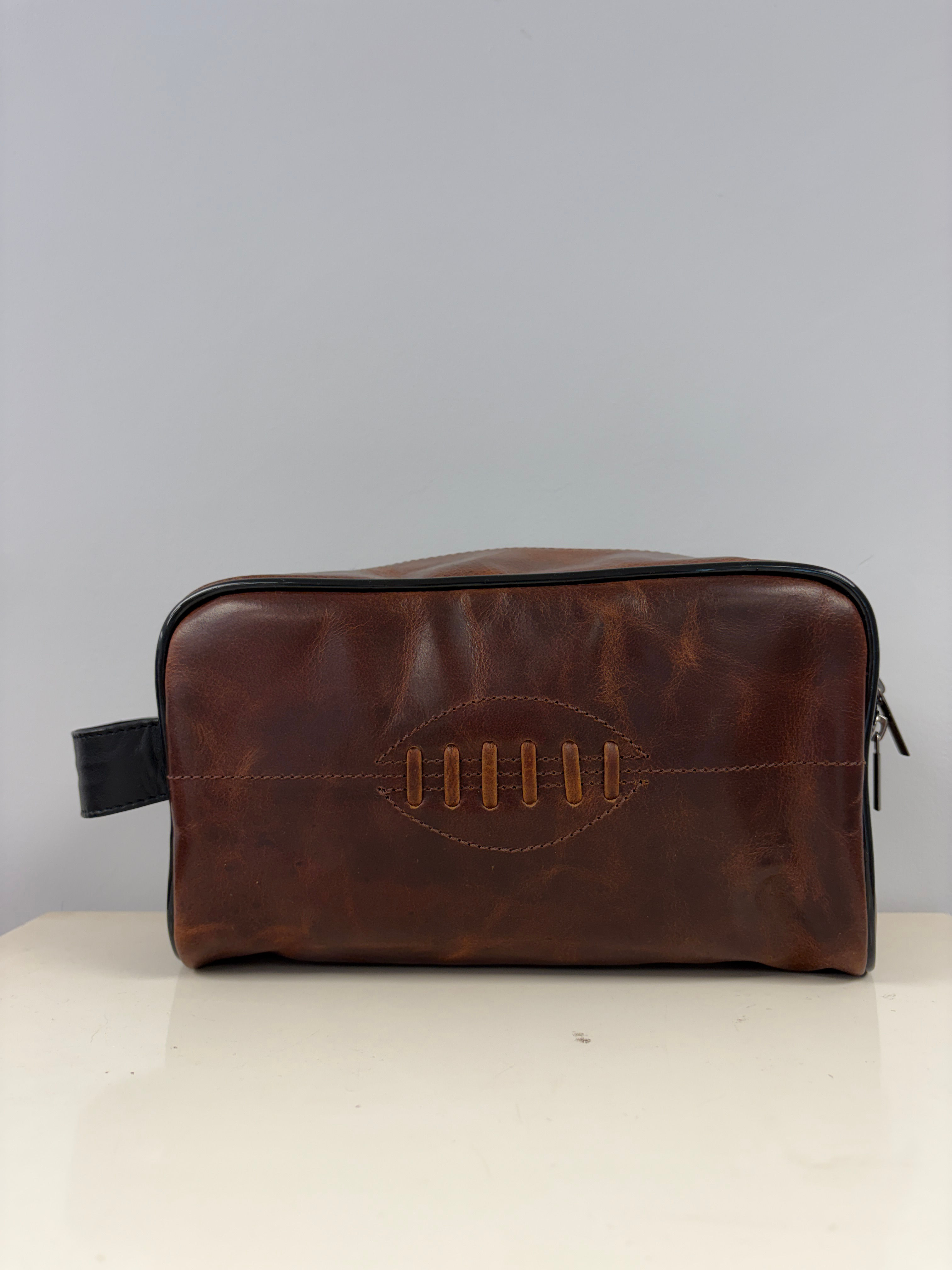 Buffalo leather Rugby washbag