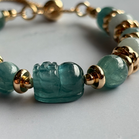 Green Kyanite Pixiu bracelet