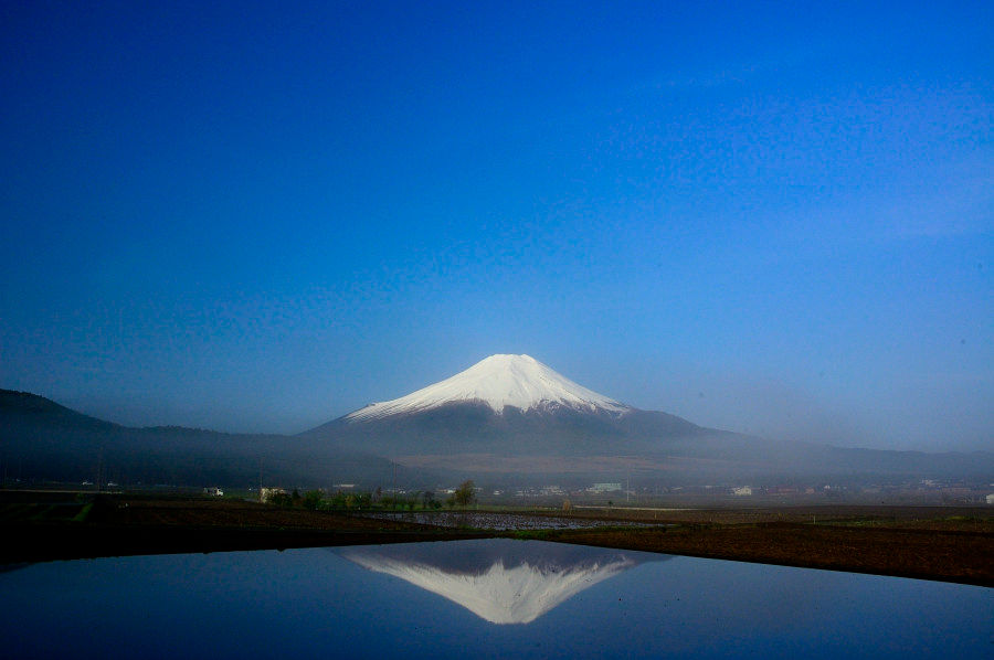 忍野村にて