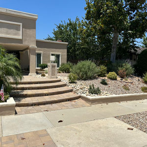 Concrete Paver Driveway, Entry, & Landscaping in Calabasas, CA