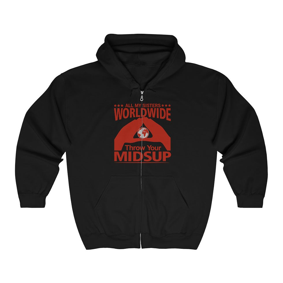 Thumbnail: Black or Gray Heavy Blend™ Full Zip Hooded Sweatshirt 