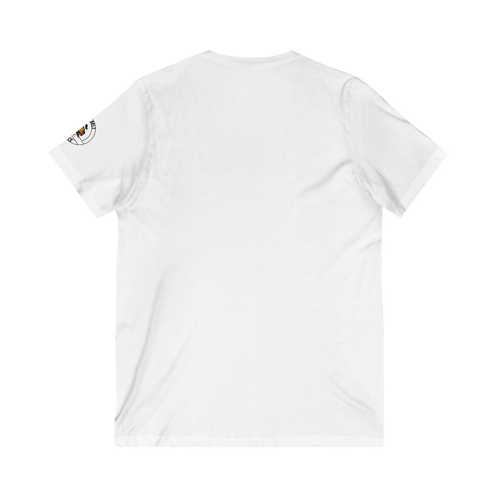 Unisex Short Sleeve V-Neck - Red or White (Personalize it!)