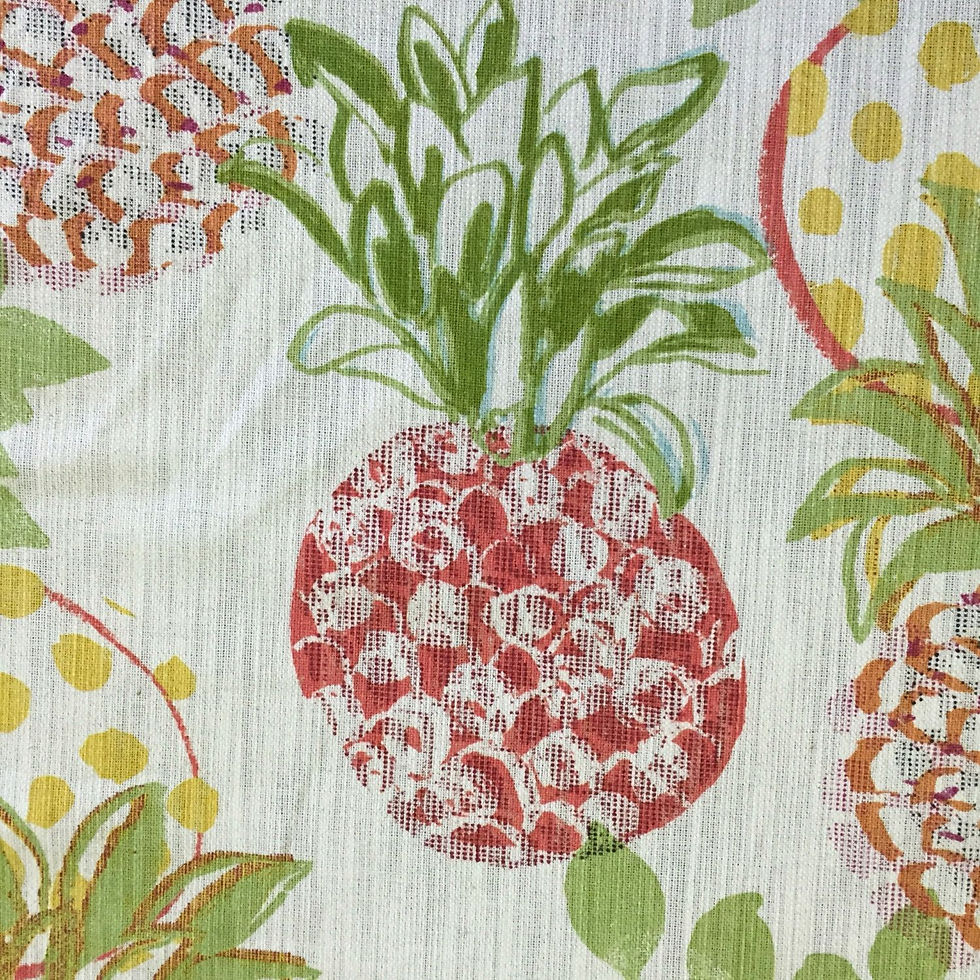 Pineapple Red Fabric